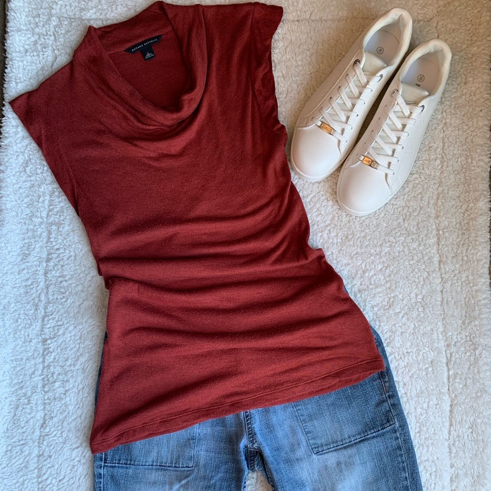 SOLD Banana Republic Sleeveless Cowl Neck Top fits S/M